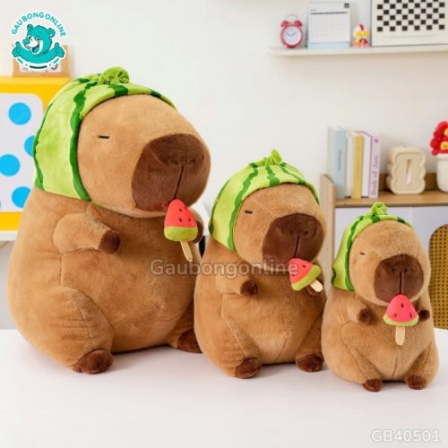 Gấu Bông Capybara Dưa Hấu