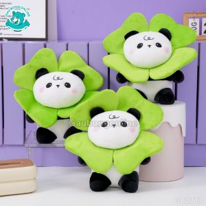 Gấu Trúc Bông Mặt Hoa – Xanh