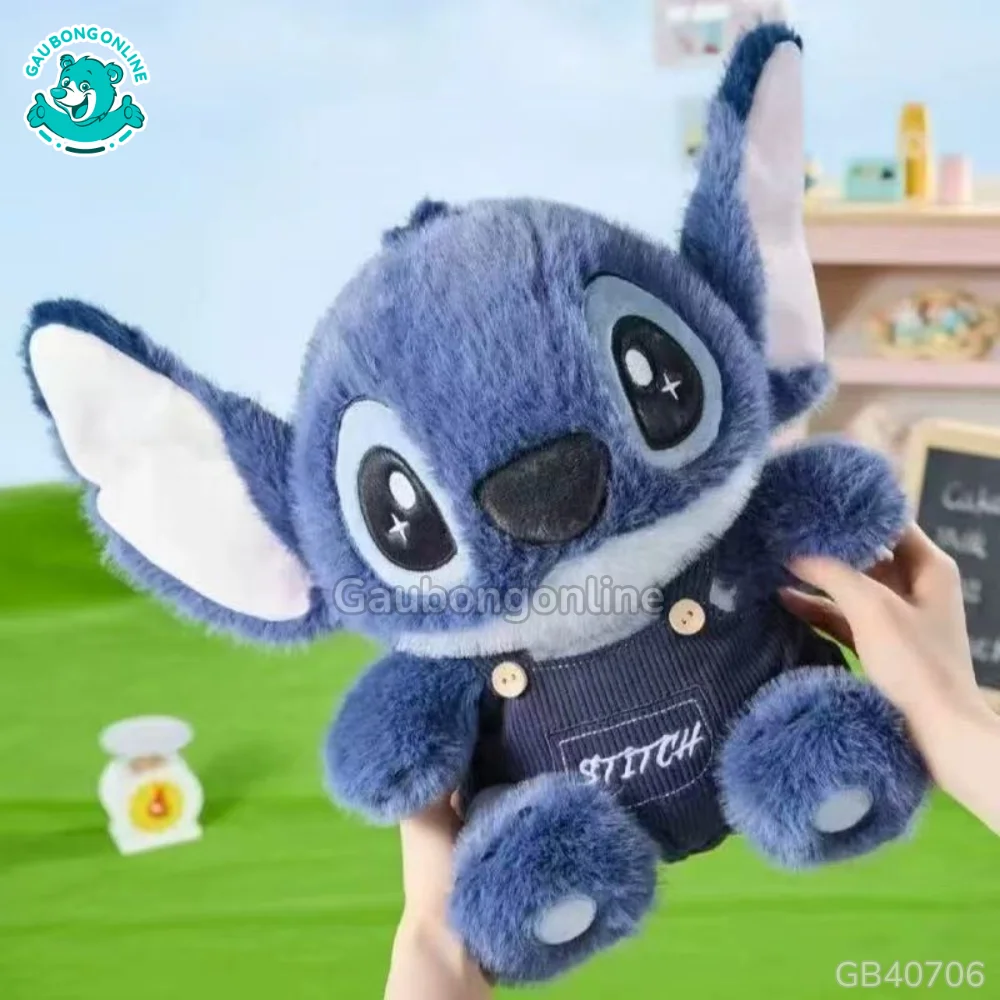 Gấu Bông Stitch Mặc Yếm Xanh Đậm