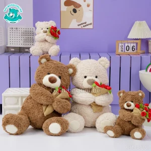 Gấu Bông Boo Đội Mũ Hoa
