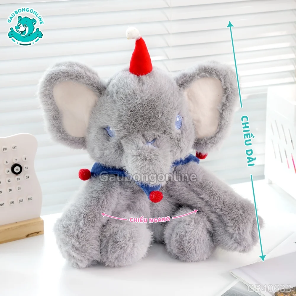 Voi Bông Ngồi Mũ Đỏ