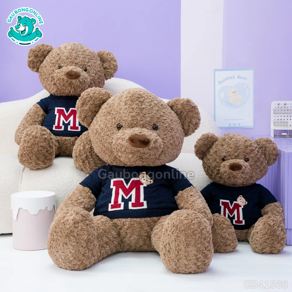 Gấu Bông Teddy Áo Len Chữ M