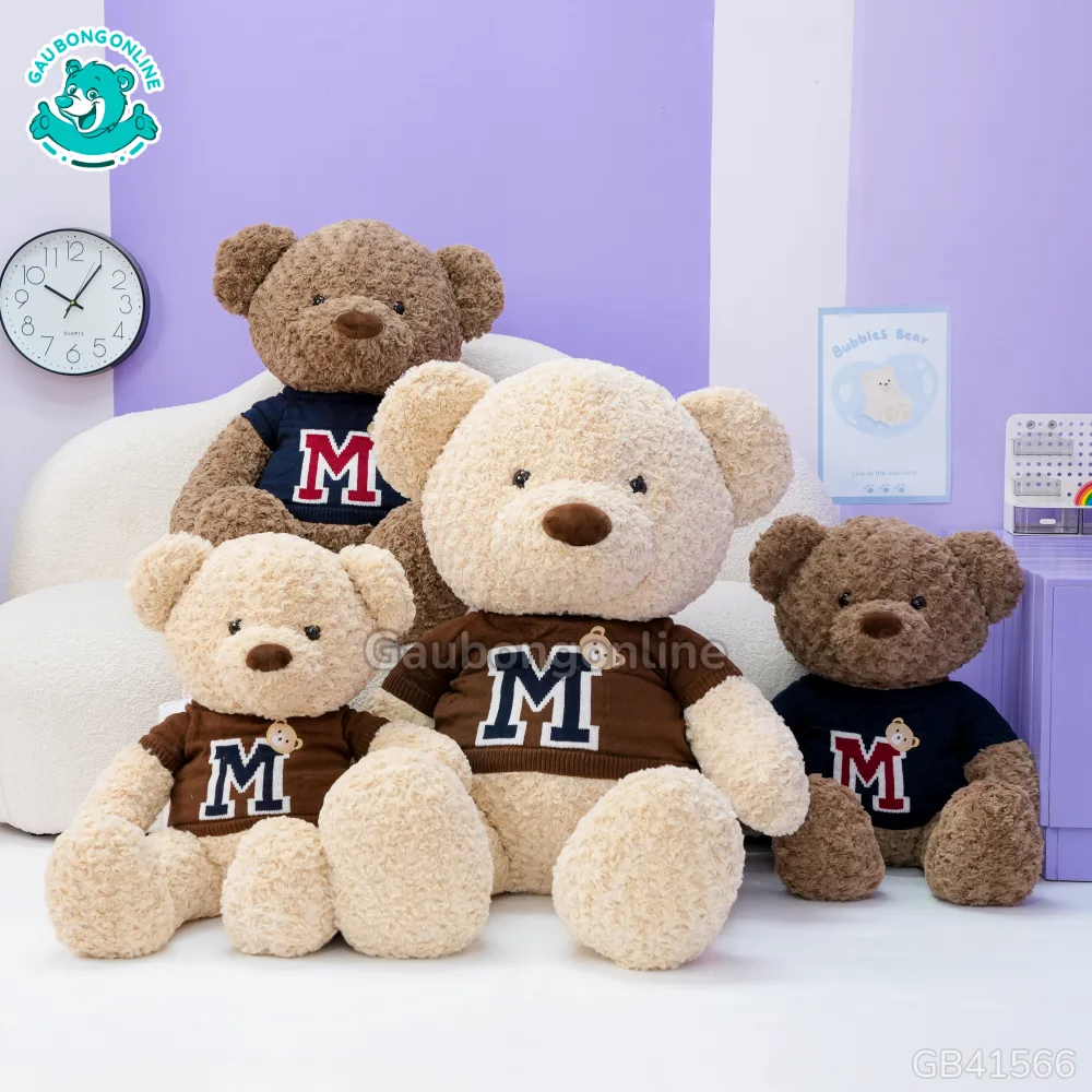 Gấu Bông Teddy Áo Len Chữ M