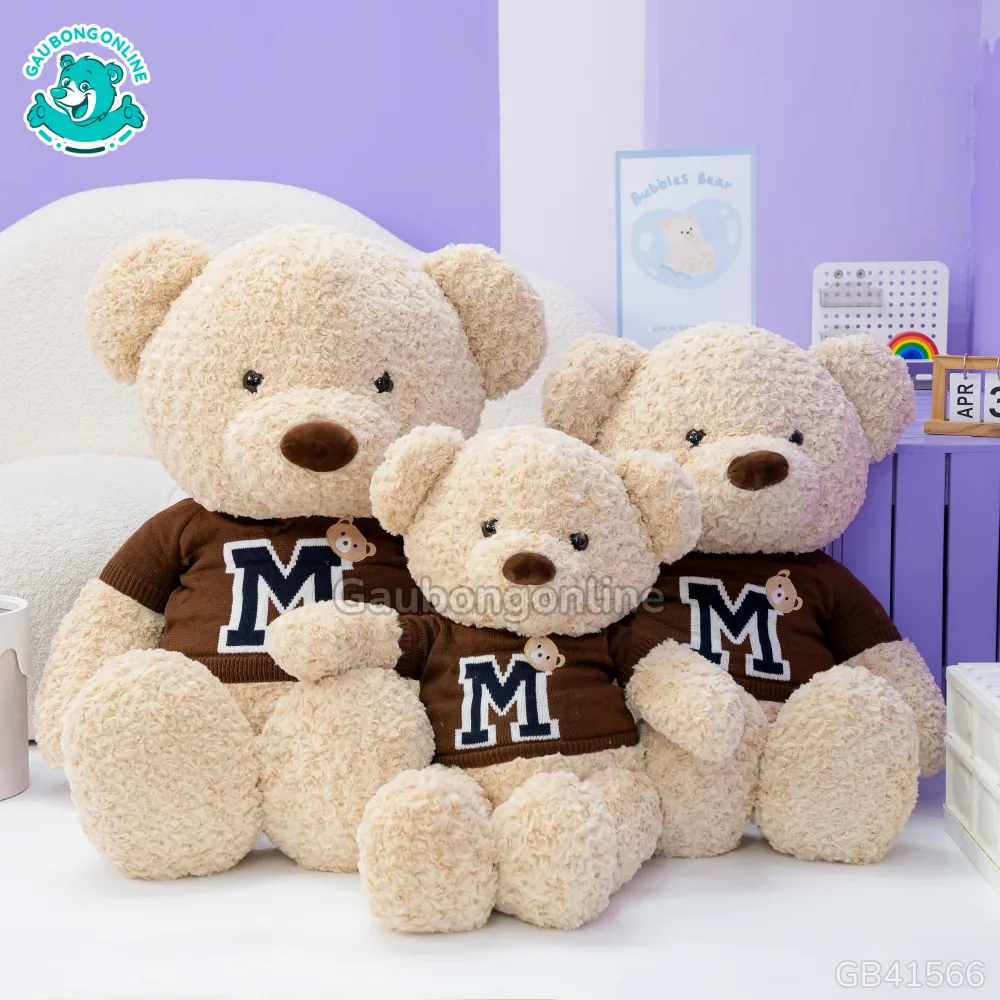 Gấu Bông Teddy Áo Len Chữ M