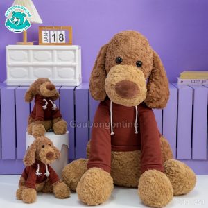 Chó Tai Cụp Áo Nỉ Đỏ đã được bán tại Gấu bông online