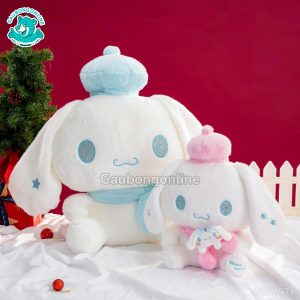 Gấu Bông Cinnamoroll Đội Mũ Quàng Khăn