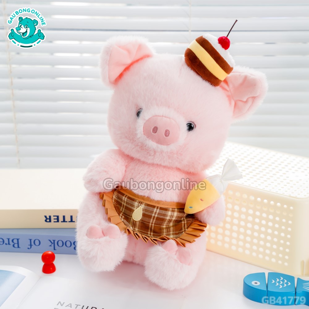 Heo Bông Đầu Bếp Đội Bánh Kem