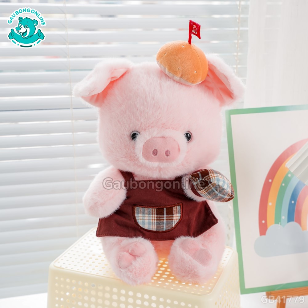 Heo Bông Đầu Bếp Đội Hamburger