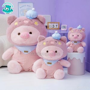 Gấu Bông Heo Đeo Yếm Caro