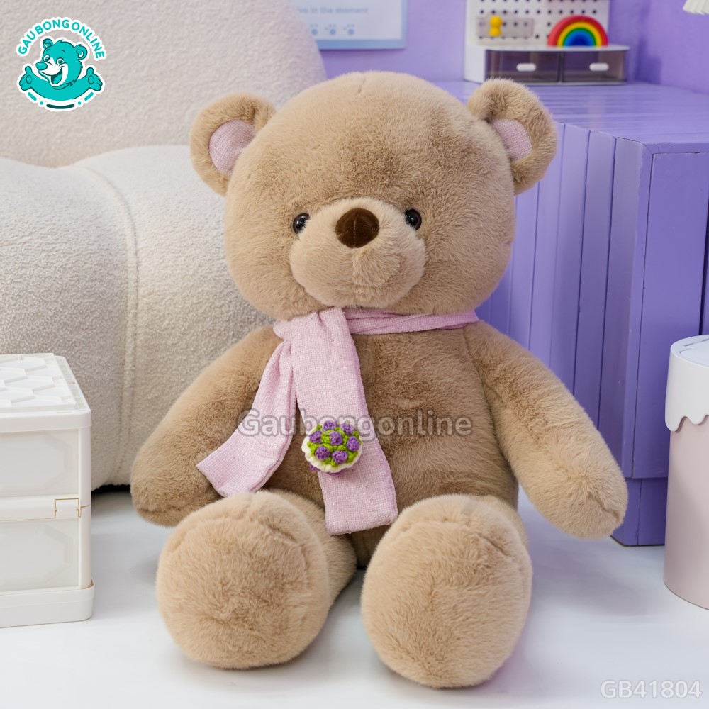 Teddy Lông Tiểu Kim Khăn Hoa nâu