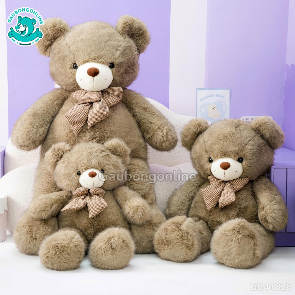 Teddy Lông Tiểu Kim Nơ Kẻ đã được bán tại Gấu bông online
