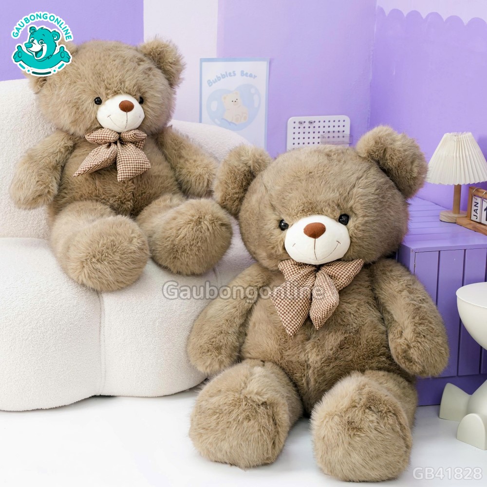 Teddy Lông Tiểu Kim Nơ Kẻ dễ thương
