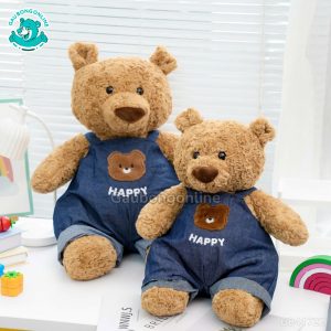Gấu Bông Teddy Quần Yếm Jeans