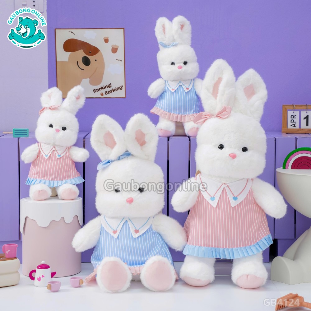 Thỏ Váy Kẻ Xếp Ly