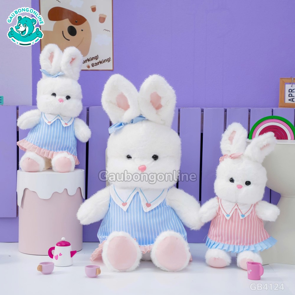 Thỏ Váy Kẻ Xếp Ly